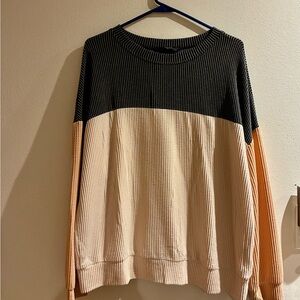 Colorblock Crewneck Top